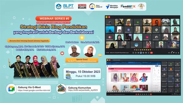 Webinar 5 Sahabat PembaTIK DIY: Strategi Bikin Blog yang Inspiratif