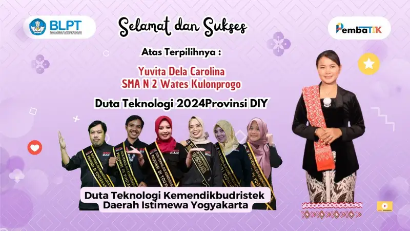 Yuvita Dela Carolina Guru SMAN 2 Wates Terpilih sebagai Duta Teknologi 2024 pada Anugerah Ki Hajar