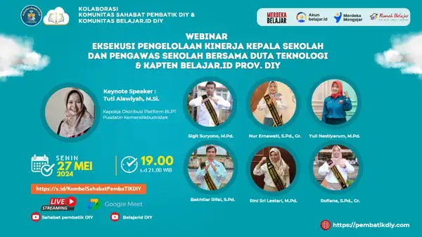 Webinar Eksekusi Pengelolaan Kinerja Kepala Sekolah dan Pengawas Sekolah