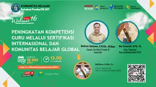 Webinar Peningkatan Kompetensi Guru Melalui Sertifikasi Internasional Dan Komunitas Belajar Global
